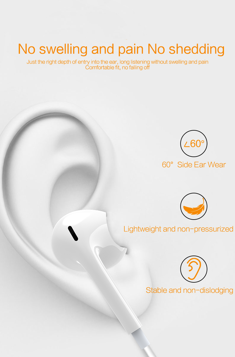 Byz; HappyAudio; trådbundna öronsnäckor med MIC; trådbundna hörlurstillverkare; OEM -hörlurar; Grossistörlurar; China Electronic Manufacturing Services; OEM EarPods;
