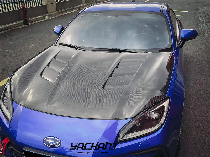 YCTYT86185LCF 2022-2023 Toyota GR86 ZN8 Subaru BRZ ZC8 TS Style Hood Bonnet CF (3).jpg