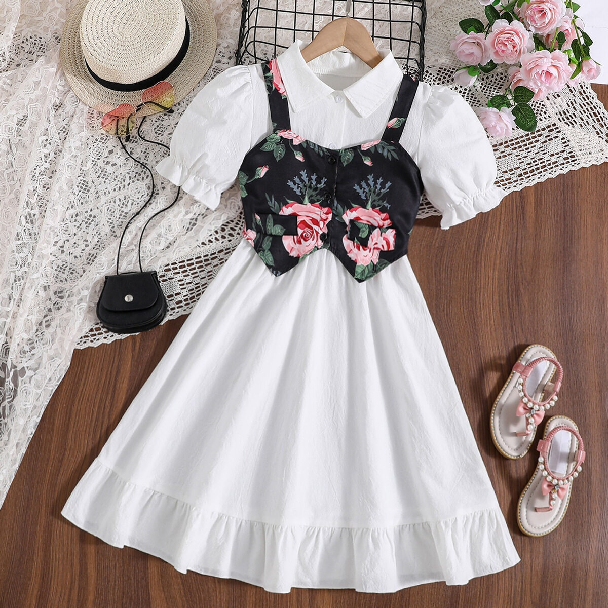 girls short sleeve dress, girls short sleeve dresses, short sleeve flower girl dress, little girl short sleeve dress export, little girl short sleeve dress china