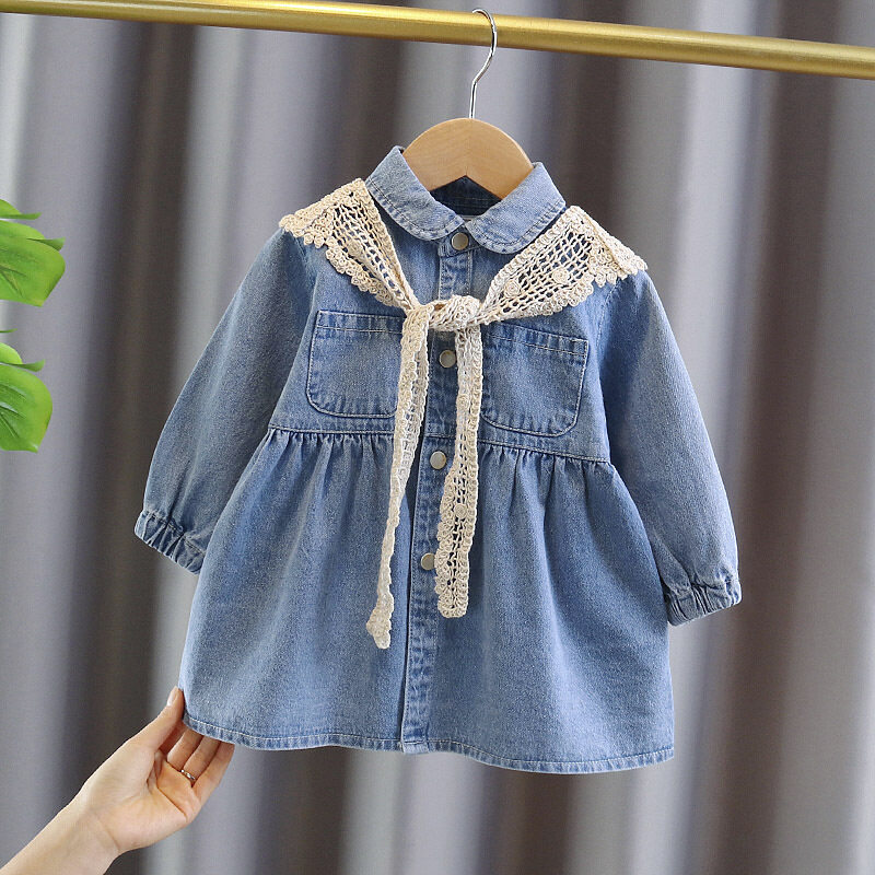 jeans dress for girls, toddler girl jean dress, girl jean dress, little girl jeans dress supplier, little girl jeans dress vendor