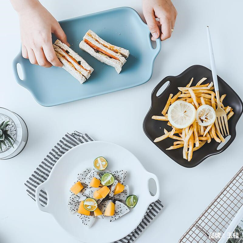 unique dinner plates,simple dining plates,glazed dishes