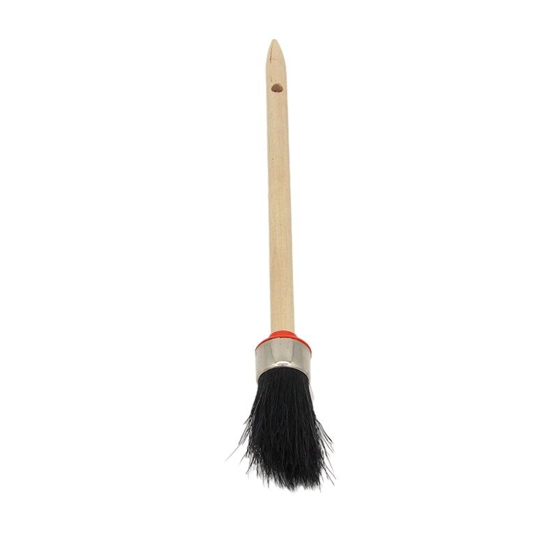 Hot sale reusable non-slip wooden handle painting brush professional waterproof industrial paint brushes with perforated design