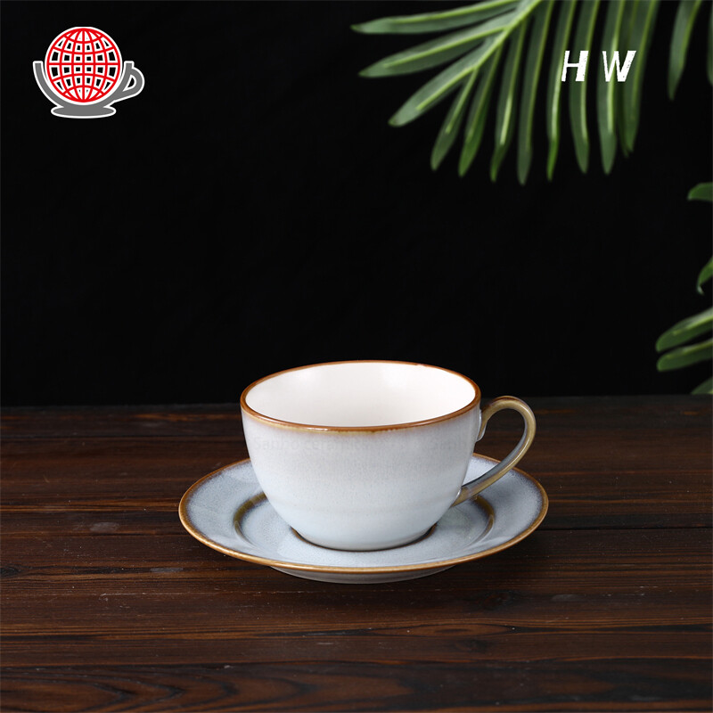 rimmed dinner set,ceramic plates and cups,high quality dinner set