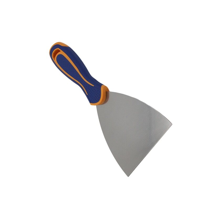 Long handle putty knife handle multifunctional blue plastic Carbon steel or stainless steel putty knife