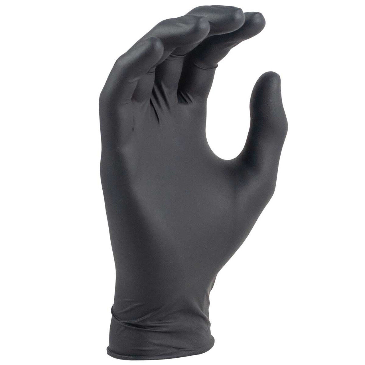 Black nitrile bbq gloves