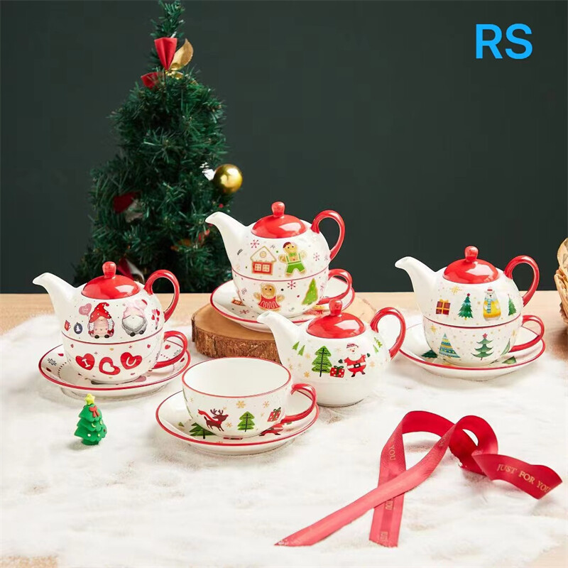 christmas tea set,christmas tea cups,tea set christmas gift