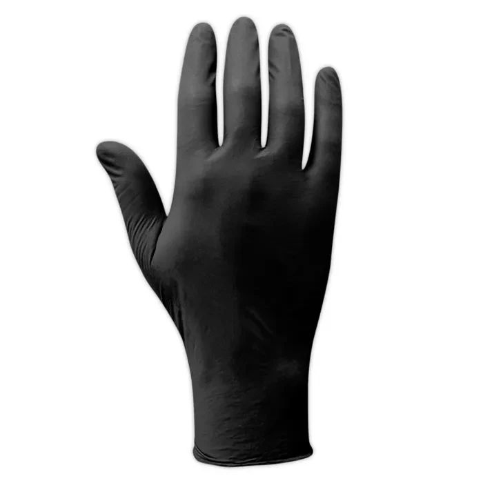Black nitrile gloves tattoo
