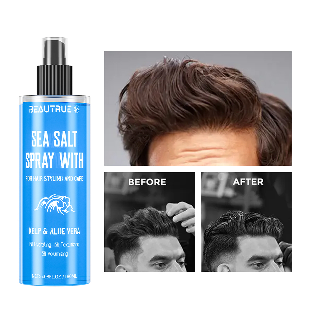 sea salt spray; sea salt texturizing spray;hair spray;hair styling spray;hair spray for man