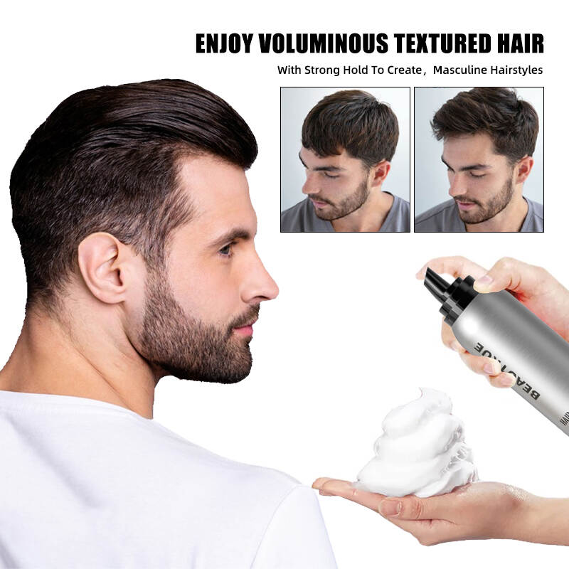 volume foam, sclupting foam, hair styling foam for men, men hair styling foam