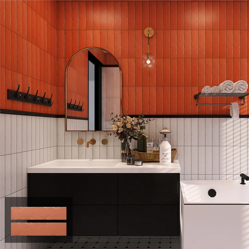 Elevate Your Bathroom Aesthetics with Subway Tile Halfway Up the Wall