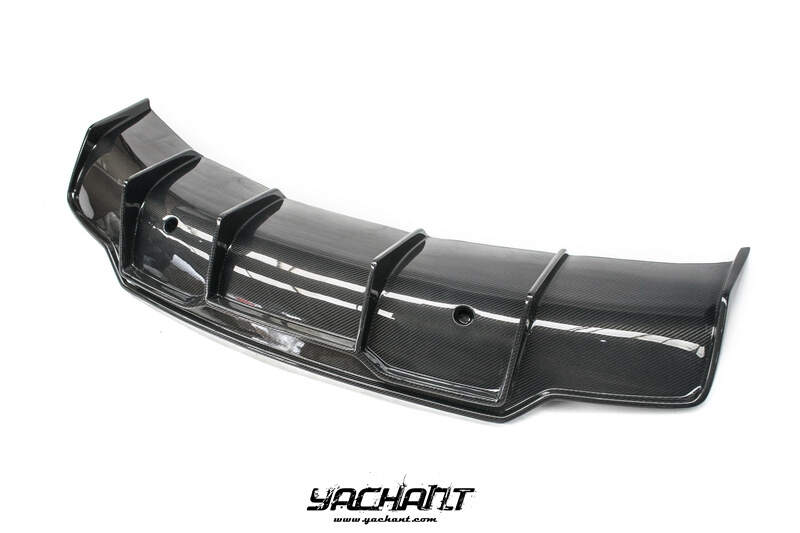 YCTSL3003S 2018-2022 TESLA Model 3 Vorsteiner Style Rear Diffuser CF (7).jpg