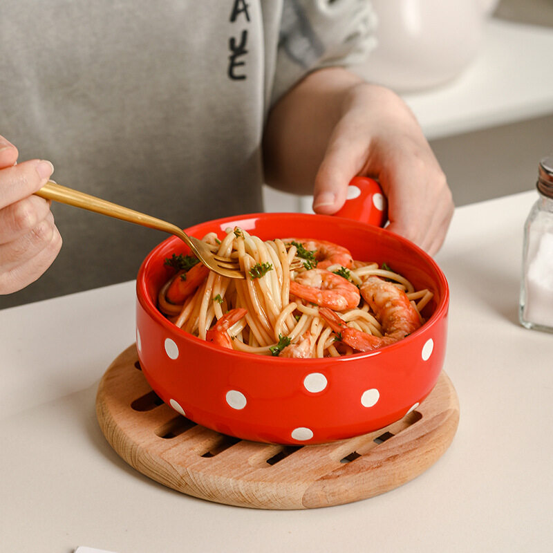 soup bowls with a handle,earthenware bowls,noodle bowl with handle