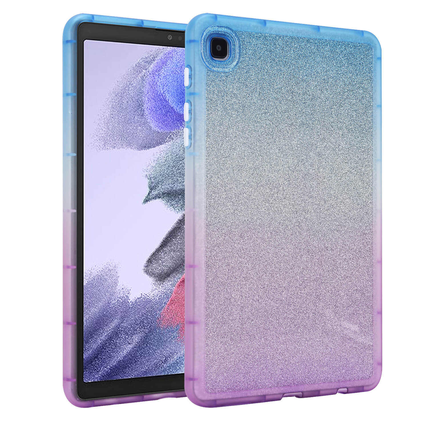 Suitable for Samsung Tab A7 Lite protective case T225 tablet A7 10.4-inch glitter female transparent soft case