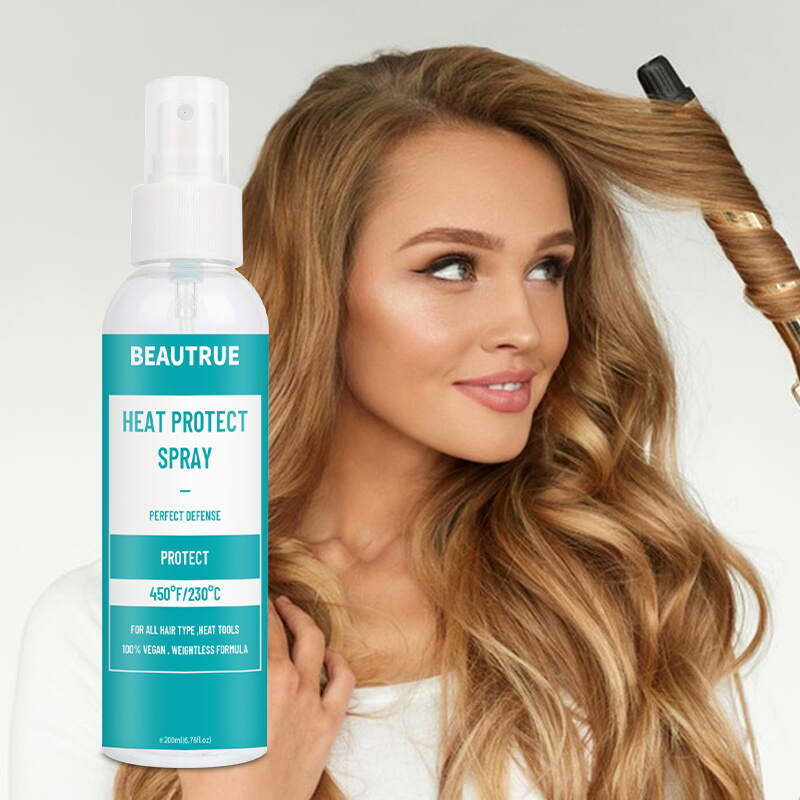 YOUR LOGO Heat Protectant Spray Smoothing & Nourishing Thermal Protection Treatment for Dry and Damaged Hair Frizz Control