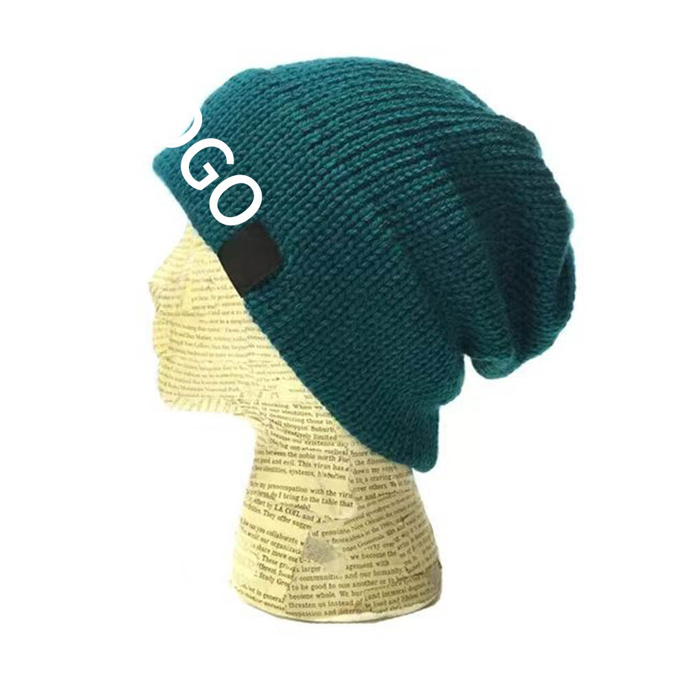 Beanie Winter Knit Hat Soft Warm Unisex Casual Fashion Custom Logo