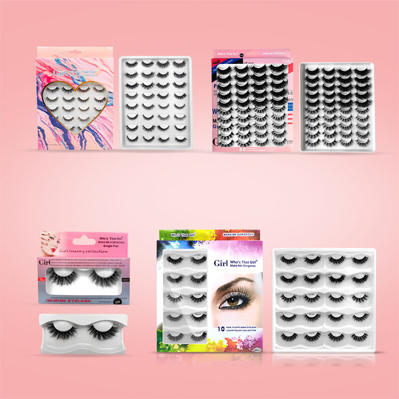 Who's That Girl Eyelashes 20 pair Lash Set,Who's That Girl Eyelashes 20 pair Lash Set,Who's That Girl Mink Eyelashes Extension,Who's That Girl Mink Eyelashes Extension,Who's That Girl 60pcs Mink Eyelash Extensions