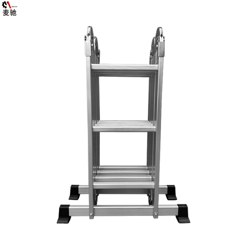 Multifunctional large joint aluminum alloy 4 fold engineering ladder