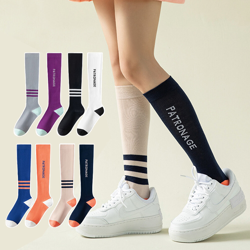 Stylish Design Custom Logo Cotton Women's Men's Athletic Socks Breathable Thermal Protection With Elastic Arch Support