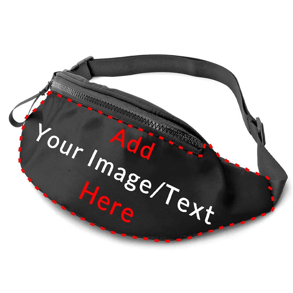 Customized logo Fanny Pack Unisex Customized Full Print Personalized Sports Series Large Capacity