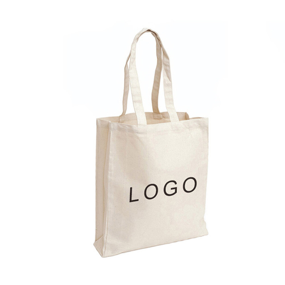Hot selling eco-friendly fabric reusable personalized design customizable logo canvas cotton shopping tote bag