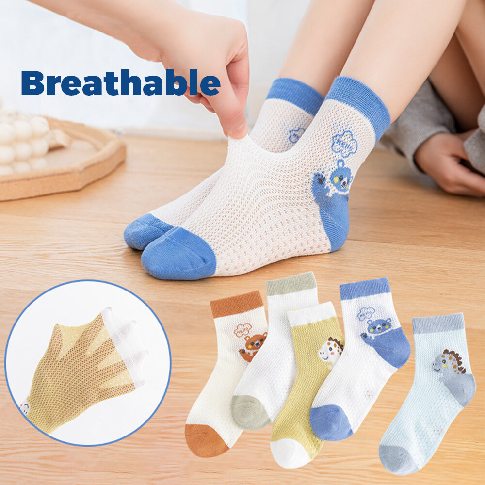 Custom Logo Toddler Socks Non-Slip Breathable Warm Solid Color Casual Kids, Baby, Boys and Girls