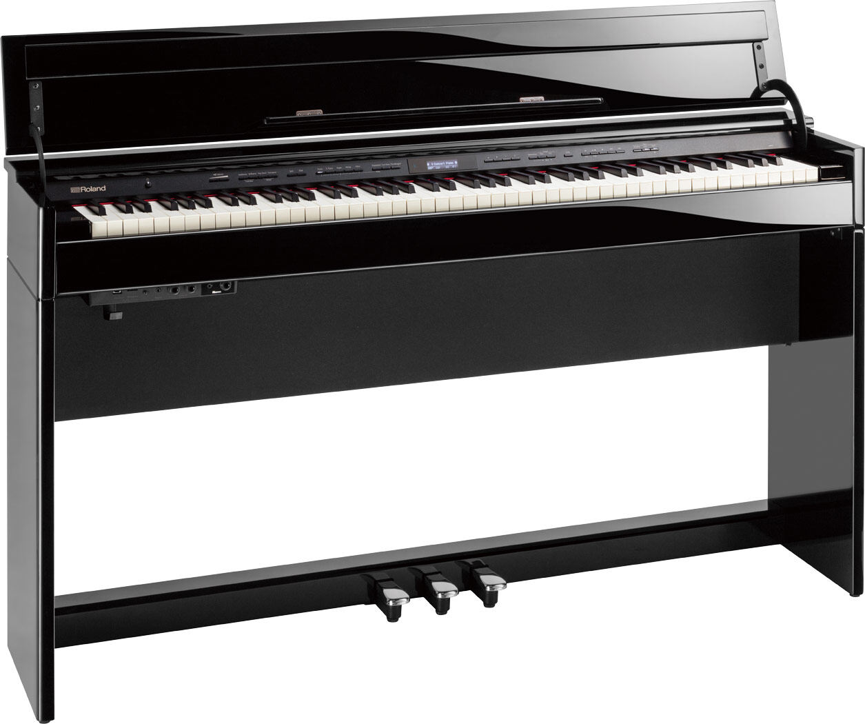 PHA-50 keyboard: mixed structure of wood and plastic, ebony/ivory texture with escape device (88 keys) vertical electric piano