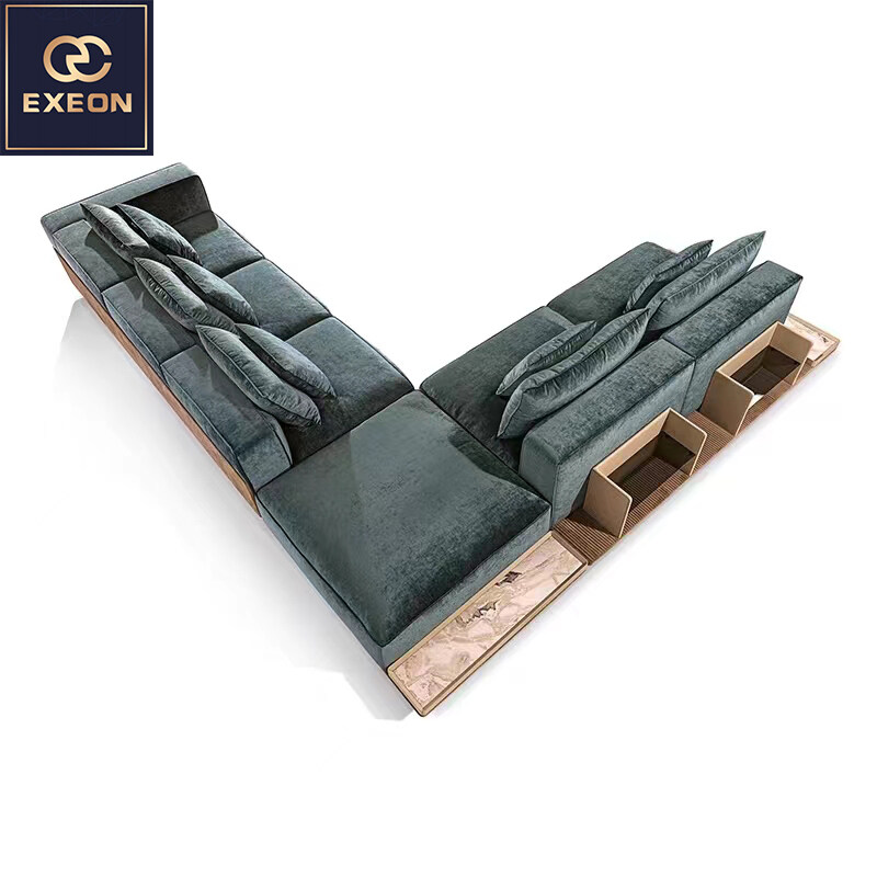 High Quality Large Velvet Home Luxury Italian Modern Design Furniture Sofa