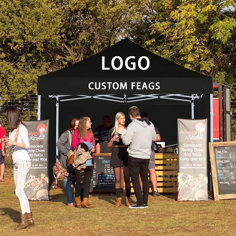 10x10 custom printed logo advertising promotion event folding aluminum gazebo canopy roof trade show tent