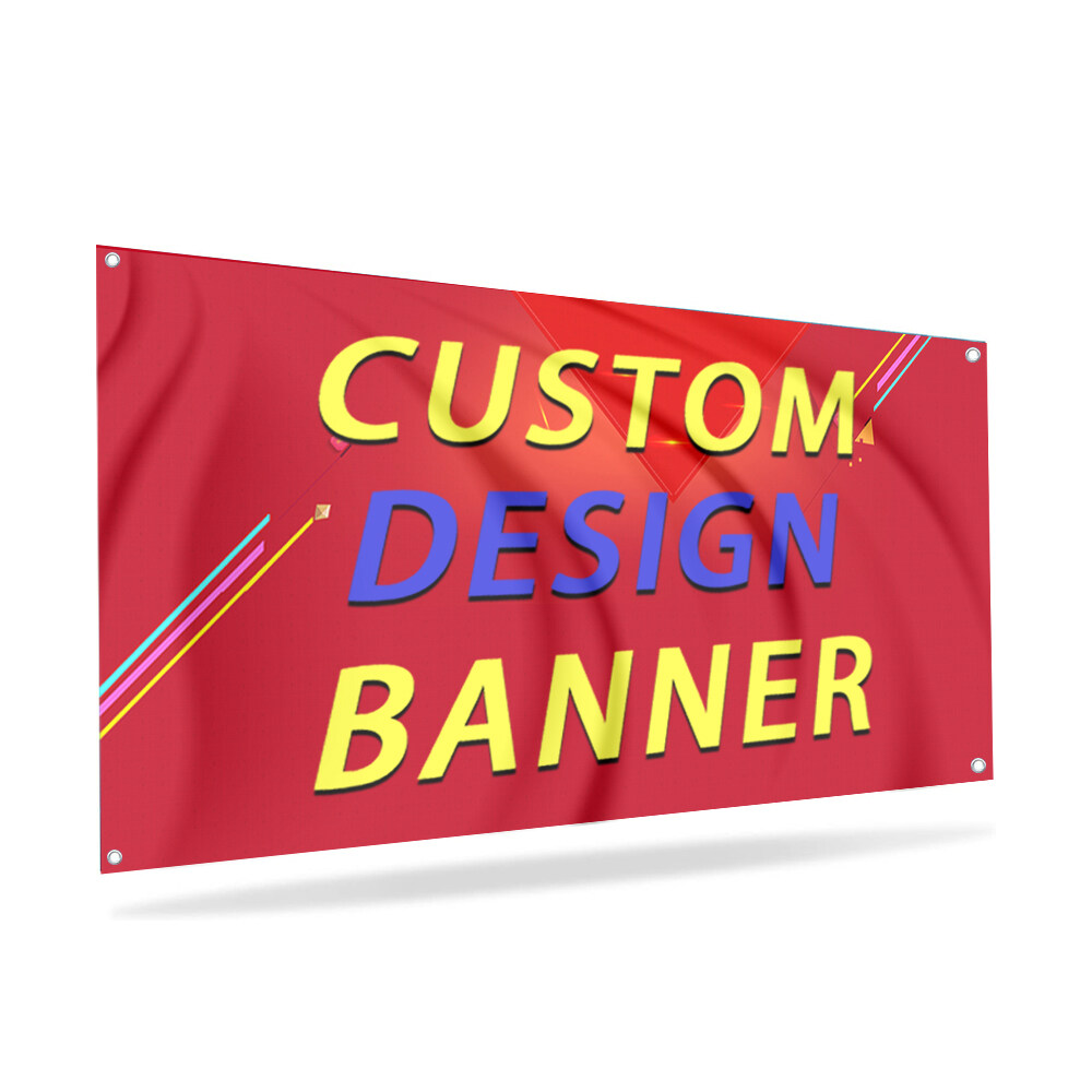 PVC Vinyl Business Event Banner Outdoor Custom Sign Personalized Large Format Promotional Sign Vertical Advertising