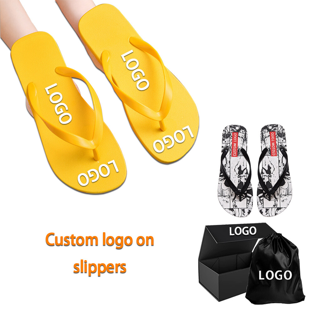 New style unisex beach summer white flat bottom custom logo flip flops durable non-slip and environmentally friendly