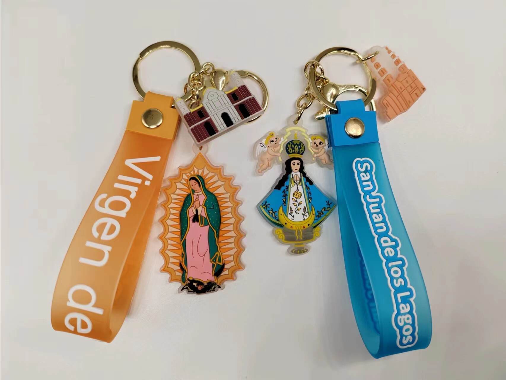 Manufacturer wholesale 2D Virgens PVC Keychain
