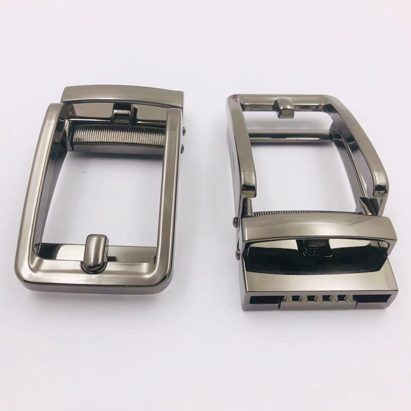 Wholesale Fashion Belt Accessories 35mm Metal Alloy Men Ratchet Automatic Clasp Clamp Belt Buckle For Genuine Leather Belt