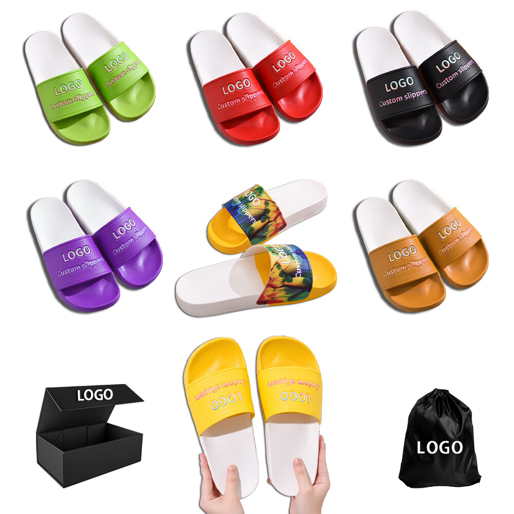 High Quality Beach Indoor and Outdoor Customized Logo PVC Indoor Slippers Unisex Casual Daily Eco-Friendly