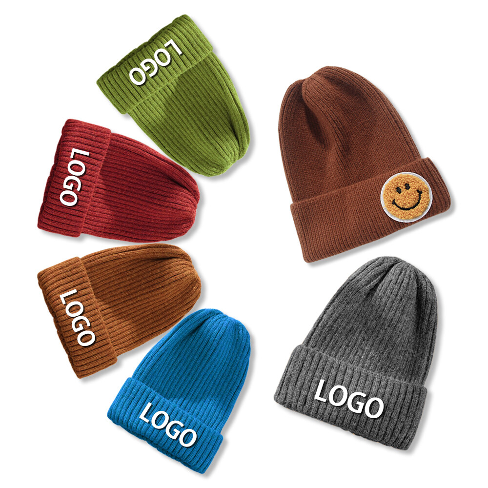 Wholesale High Quality Hot Selling Fashion Casual Acrylic Color Unisex Winter Beanie Custom Embroidered Warm Hat