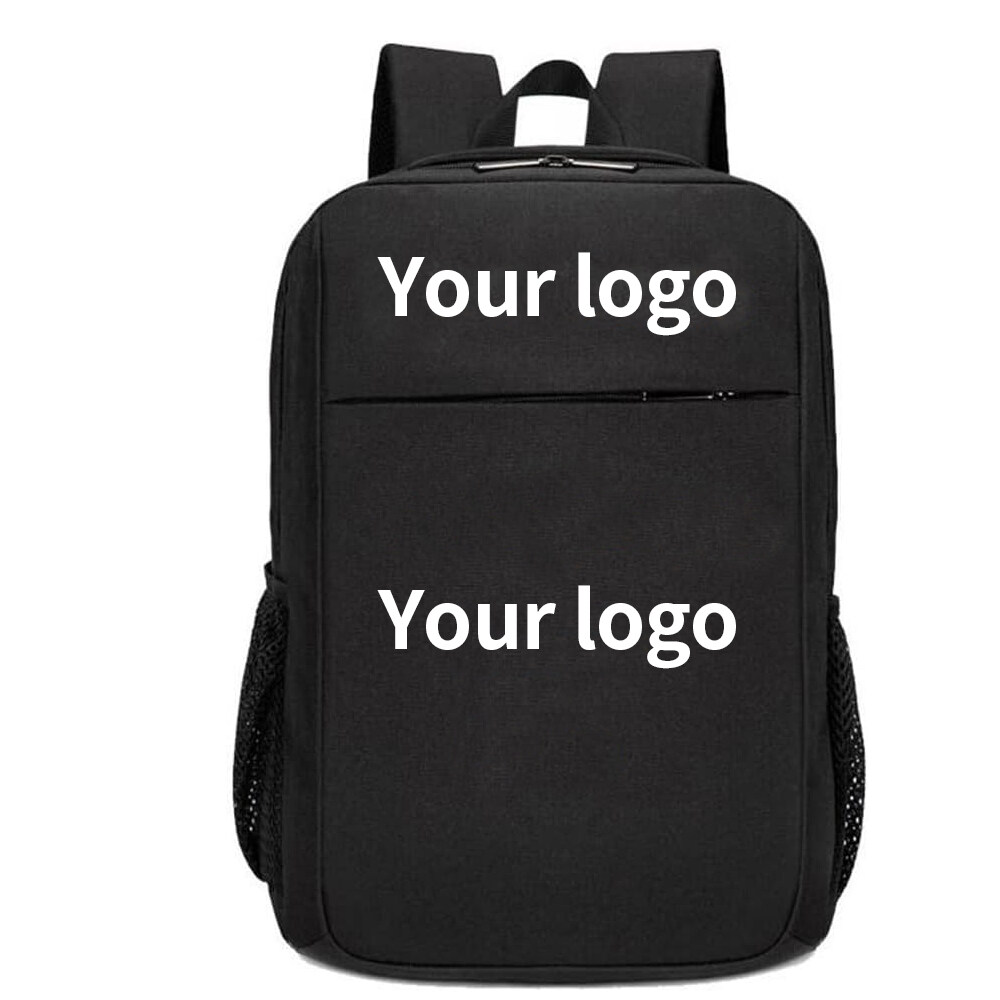 Customized Fashion Sports Personalized Backpack OEM Printed Black Travel Hiking Backpack