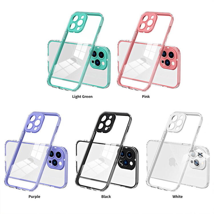 360-Degree Package Border Transparent Three-In-One Phone Case
