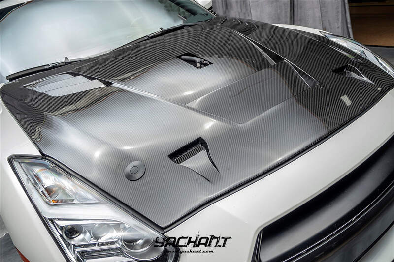 YCR35252LCF 2008-2016 Nissan R35 GTR CBA DBA Overtake Style Hood Bonnet CF (100).jpg