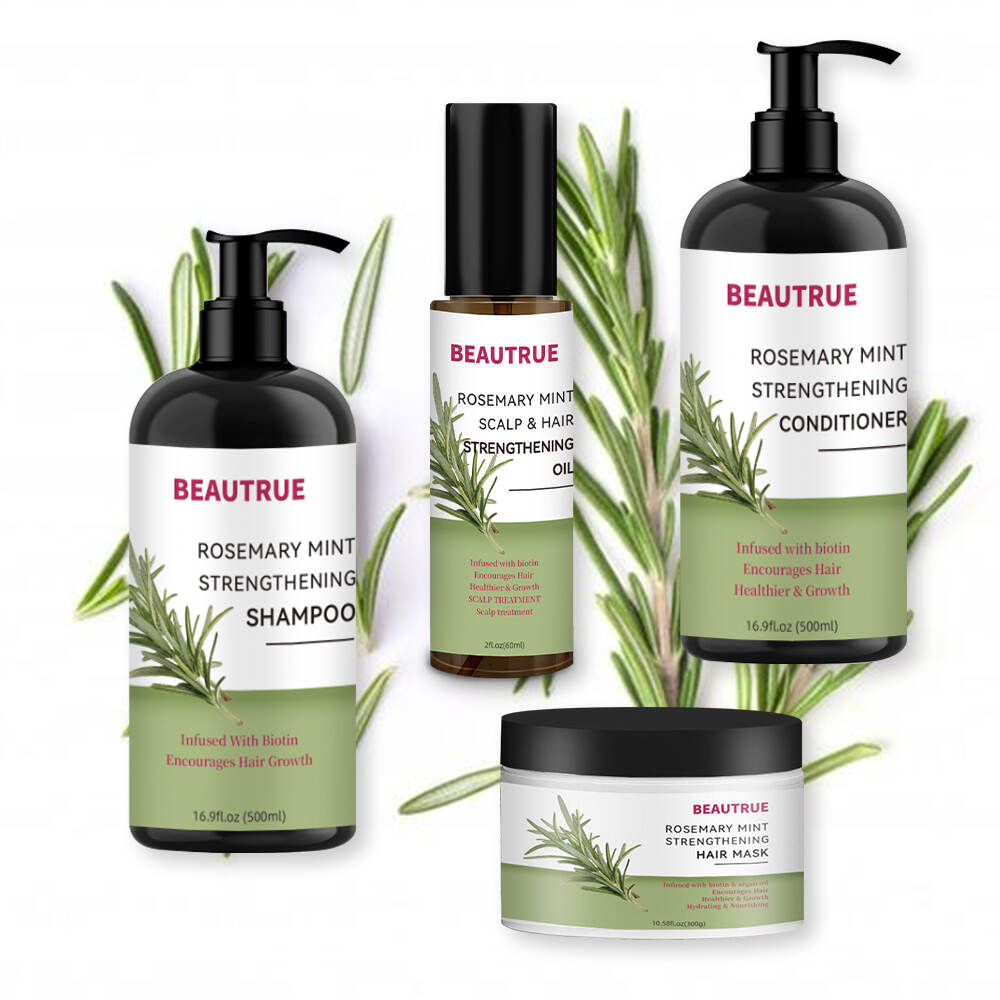 Rosemary Mint;hair care set;shampoo;conditioner;hair oil;hair mask;rosemary mint hair care