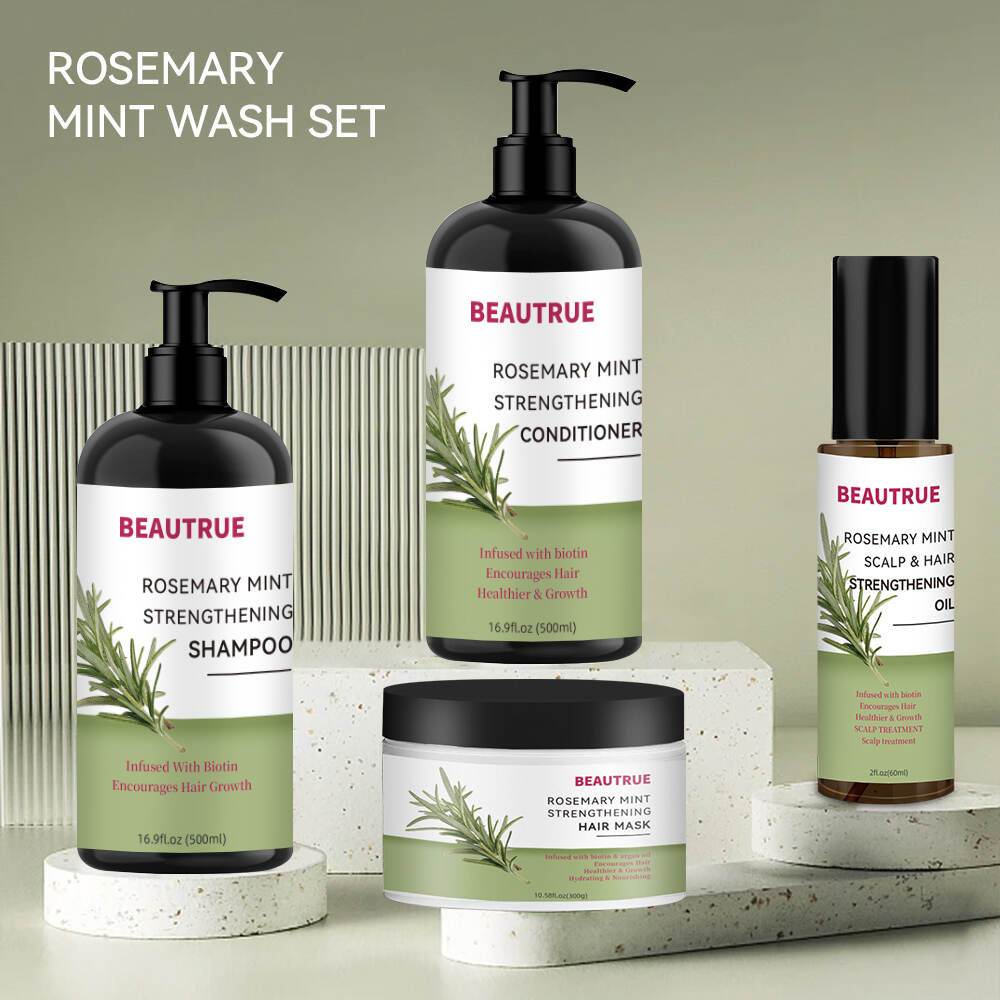 Rosemary Mint;hair care set;shampoo;conditioner;hair oil;hair mask;rosemary mint hair care