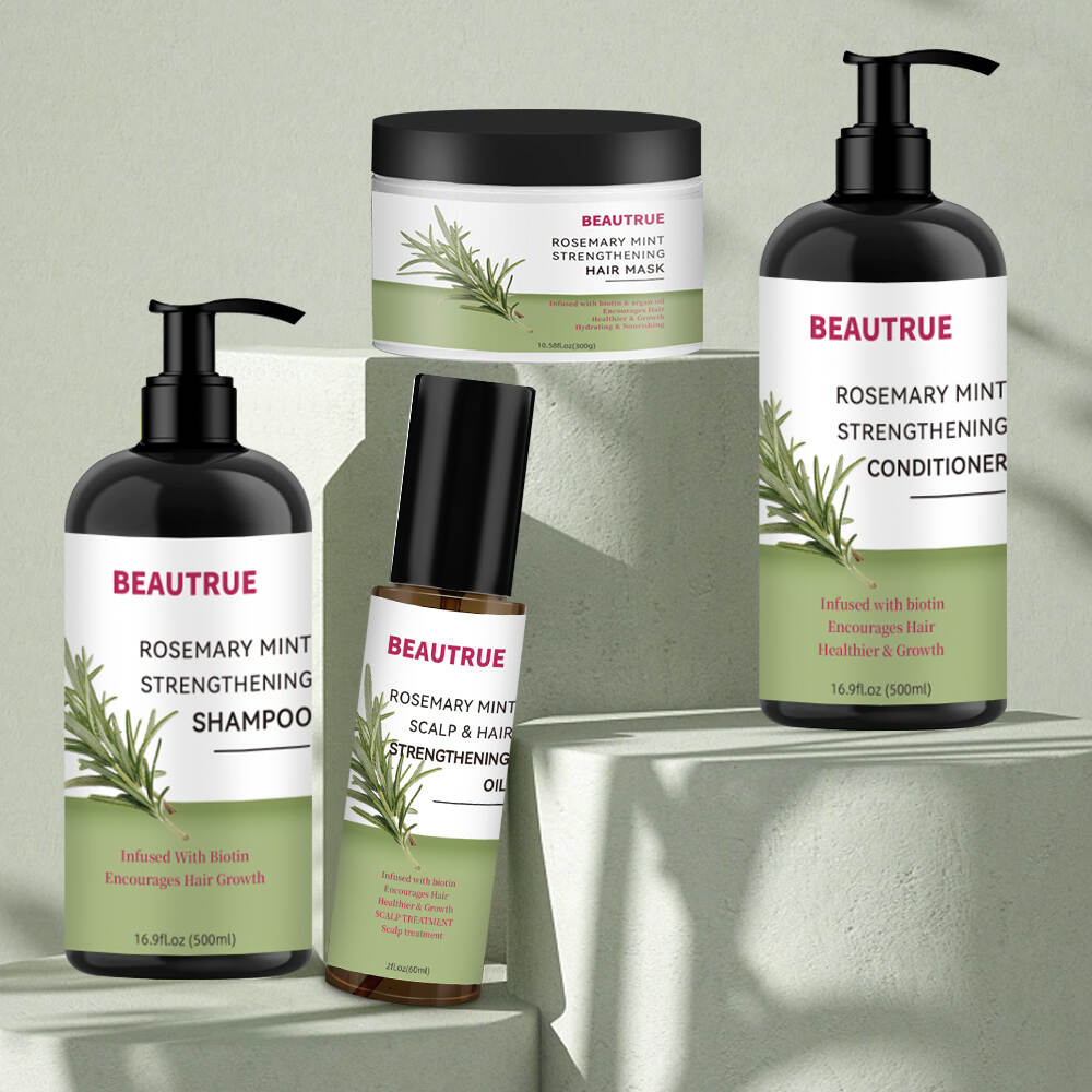 Rosemary Mint;hair care set;shampoo;conditioner;hair oil;hair mask;rosemary mint hair care