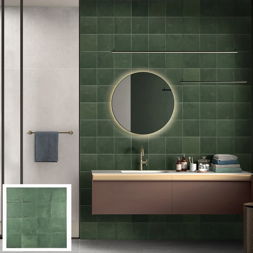 Elevate Your Space with Green Glazed Ceramic Subway Tile