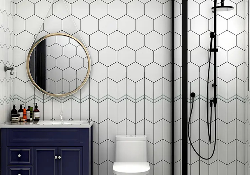 Elevate Your Bathroom Decor with White Ceramic and Porcelain Mosaic Tiles