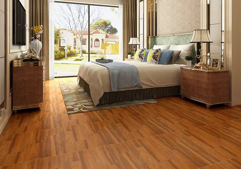 Modern Wood Tiles Design for Living Room