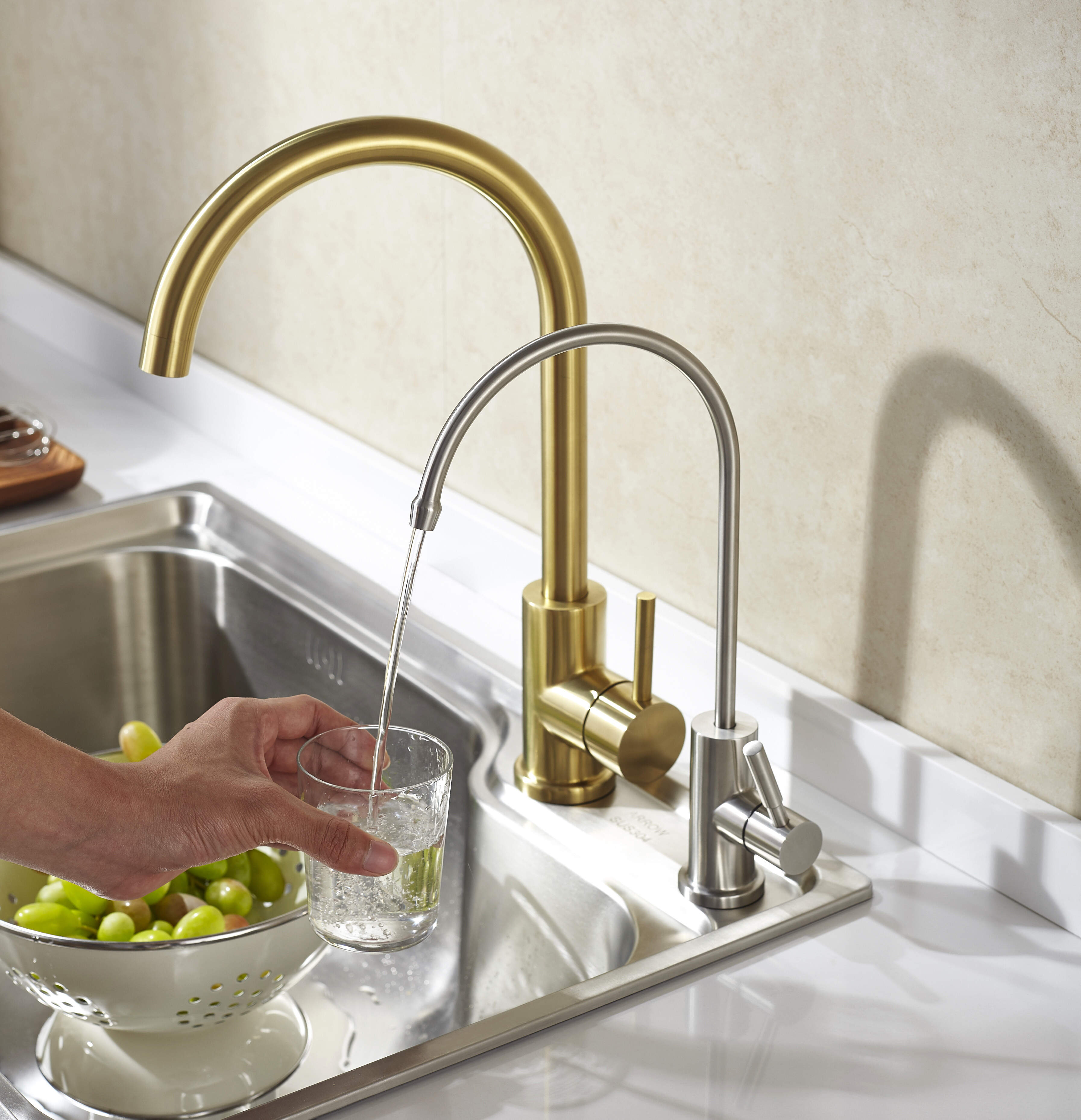 Stainless Steel Utility Sink With Drinking Faucet