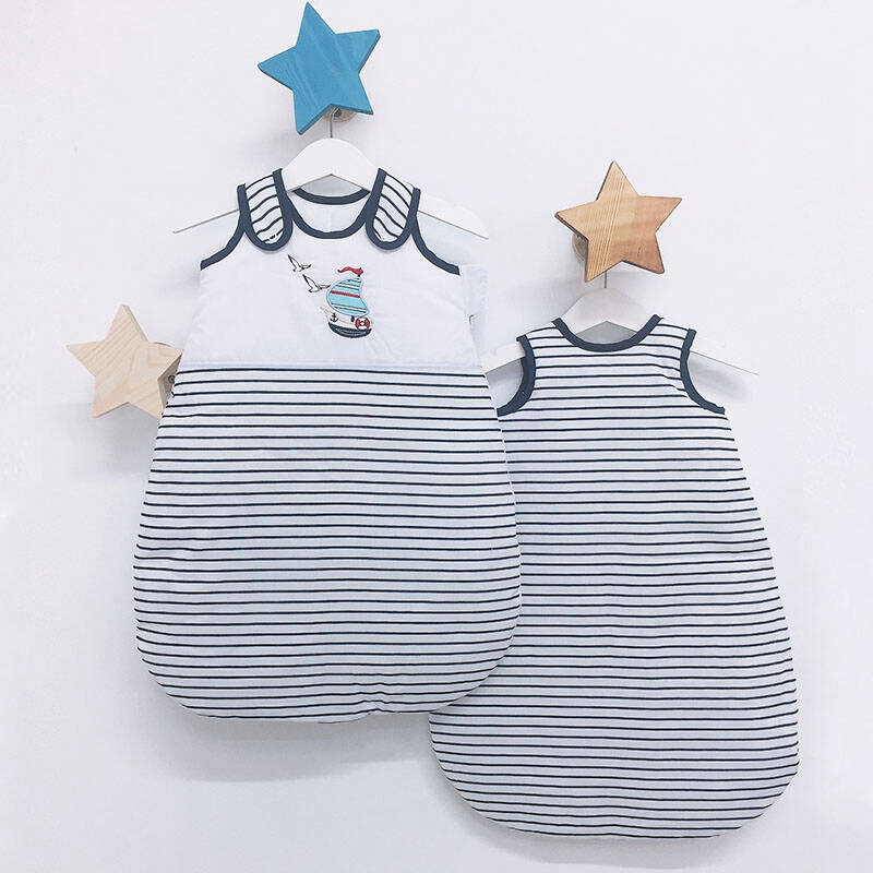 marine pattern embroidered sleeping bag