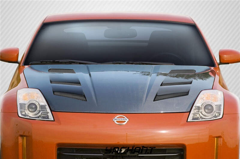 YC350Z073LCF 2006-2008 Nissan 350Z Z33 Amuse Style Hood Bonnet CF (100).jpg