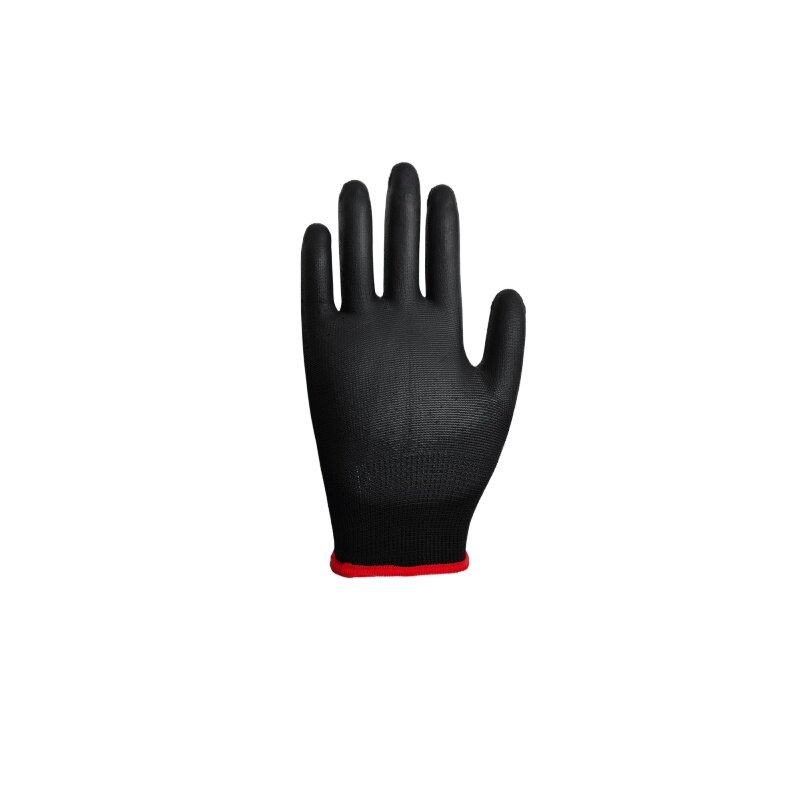 Black pu coated gloves