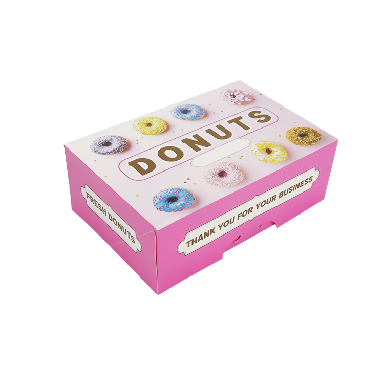 Custom Disposable Food Grade Luxury Small Dozen Mochi Mini Donuts And Cookie Packaging Paper Donut Box For Donut Packing