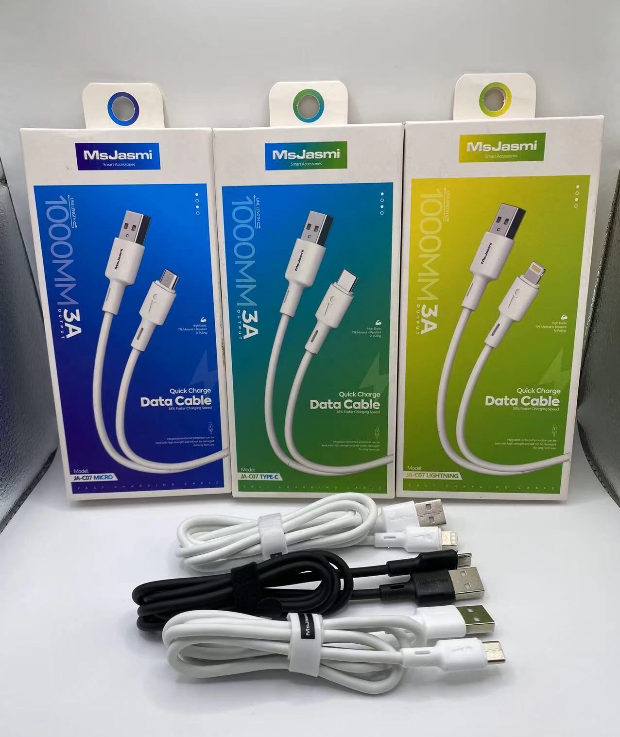 Full 2.4A DATA cables andorid/type c /ios availble