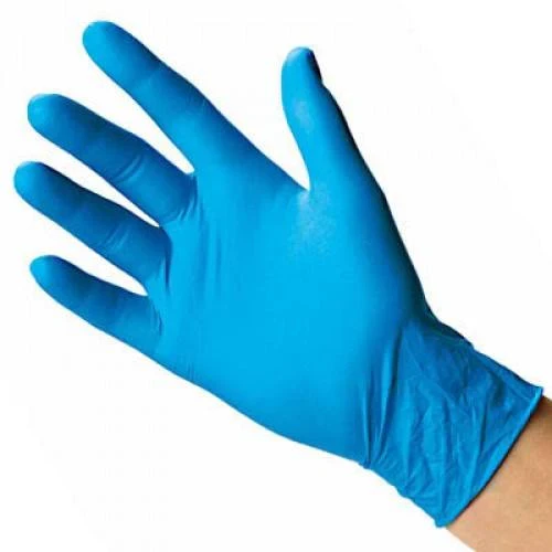 Blue 3.5 mil nitrile gloves